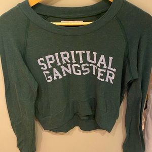 Spiritual Gangster Cropped Sweater
